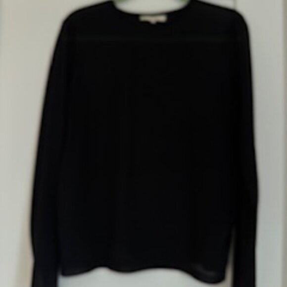 Tibi Black sheer top size large - Picture 4 of 4